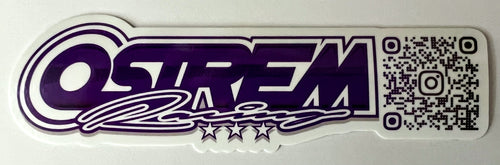 Ostrem Racing Slap Sticker w/QR Code